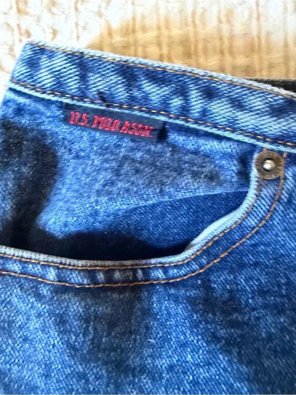 U.S. Polo Assn. Denim Maxi Skirt with Front Slit